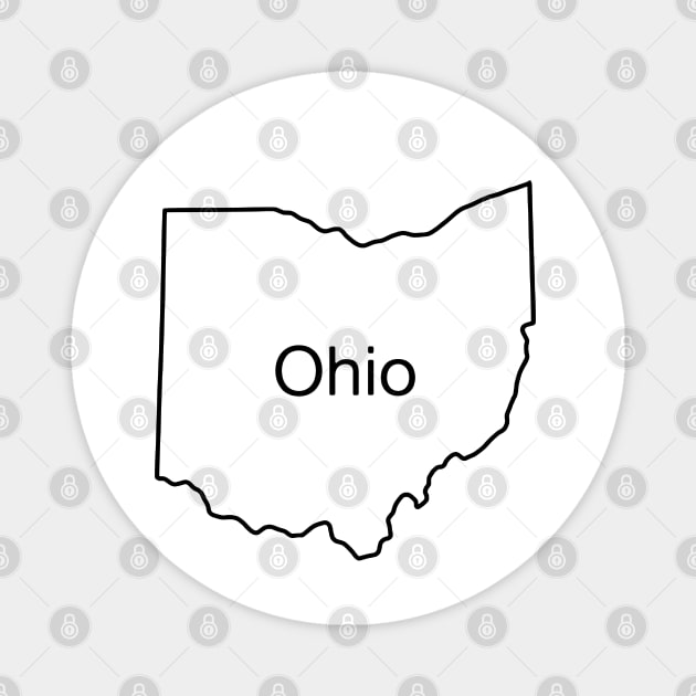 Basic Ohio Tee Magnet by blueversion